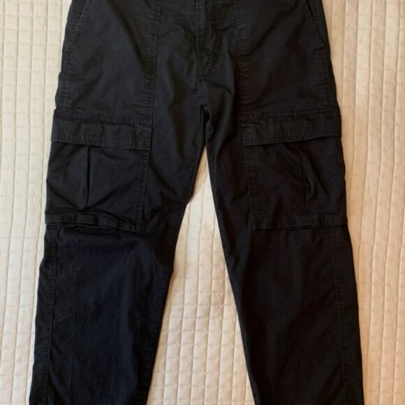 Black Levi's Heavy Cotton Cargo Pants - Picture 1 of 12